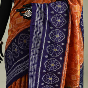 Blue - Pure Handwoven Sambalpuri Ikat Cotton Saree 13