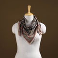 Pedana Hand Block Print Natural Dyed Cotton Kalamkari Scarf 24