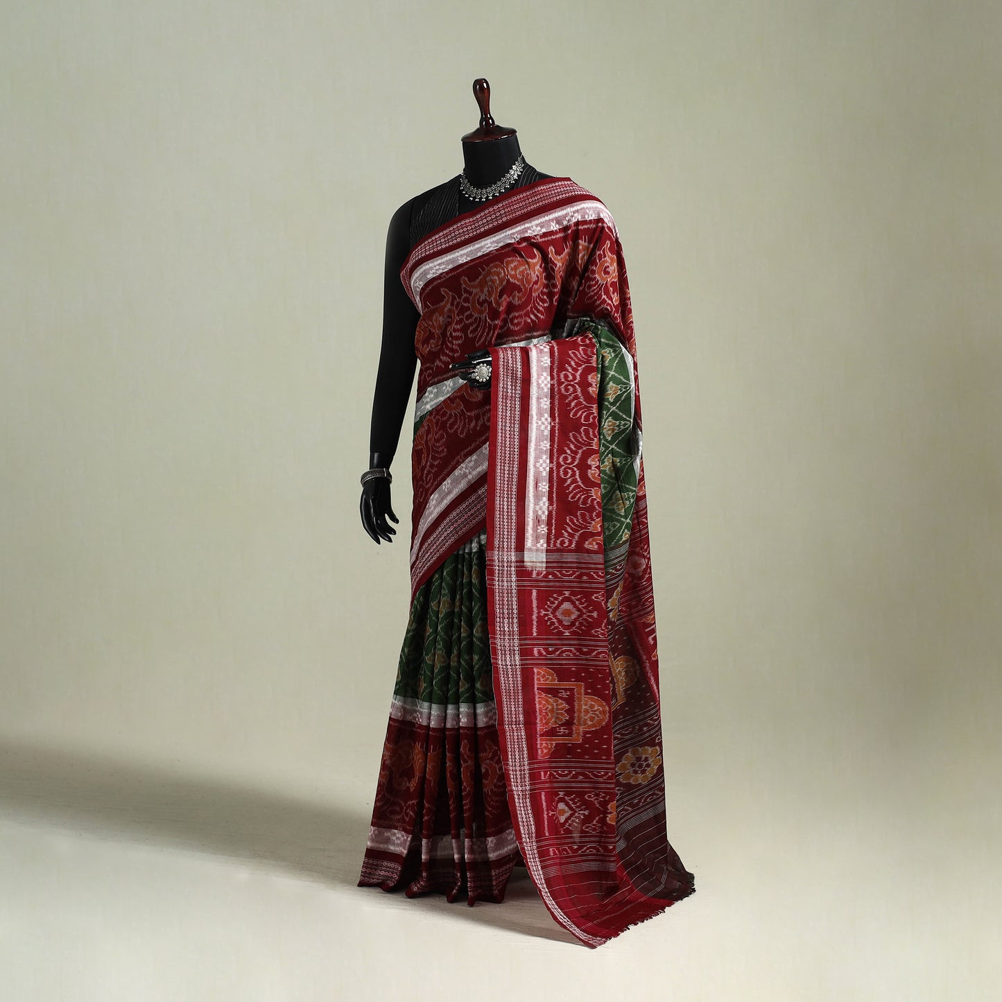 Pure Handwoven Sambalpuri Ikat Cotton Saree 14