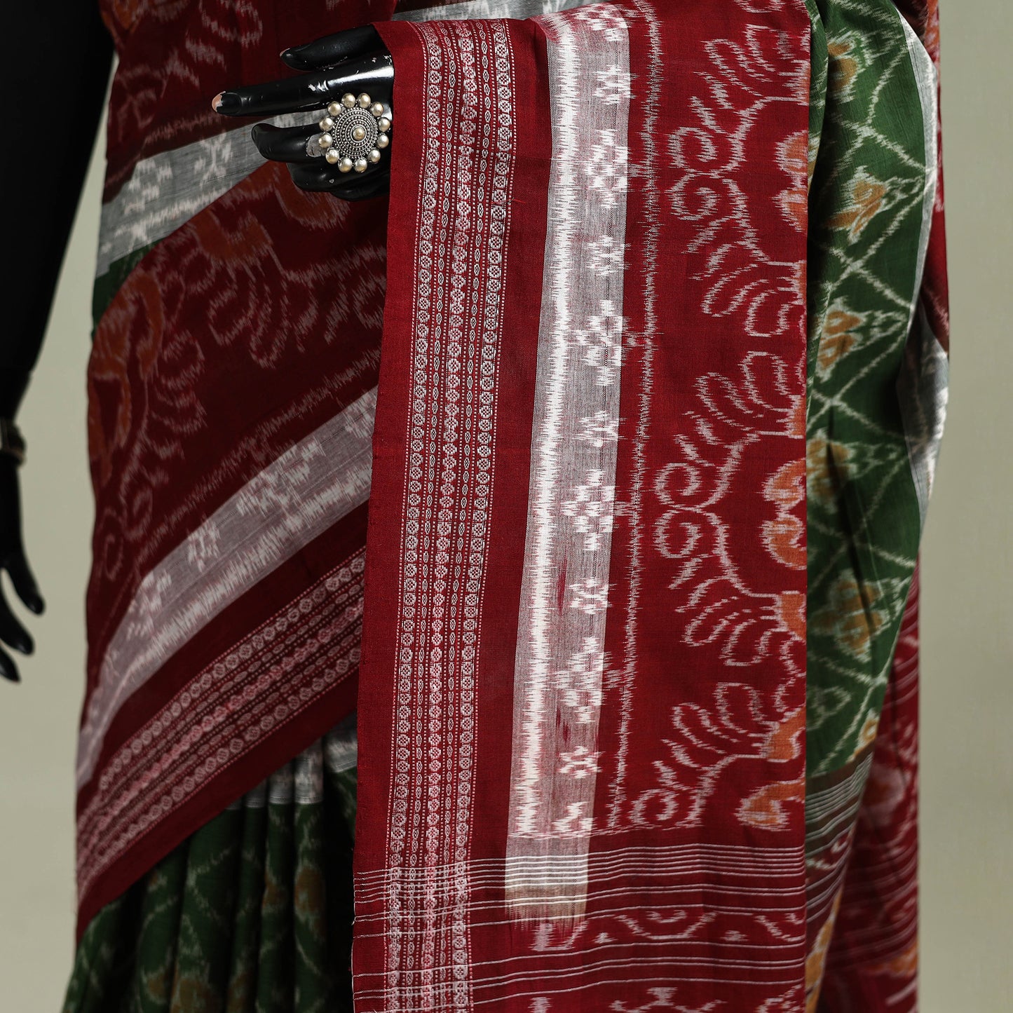 Pure Handwoven Sambalpuri Ikat Cotton Saree 14