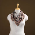 Pedana Hand Block Print Natural Dyed Cotton Kalamkari Scarf 28