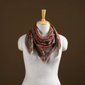Pedana Hand Block Print Natural Dyed Cotton Kalamkari Scarf 31