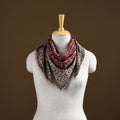 Pedana Hand Block Print Natural Dyed Cotton Kalamkari Scarf 33