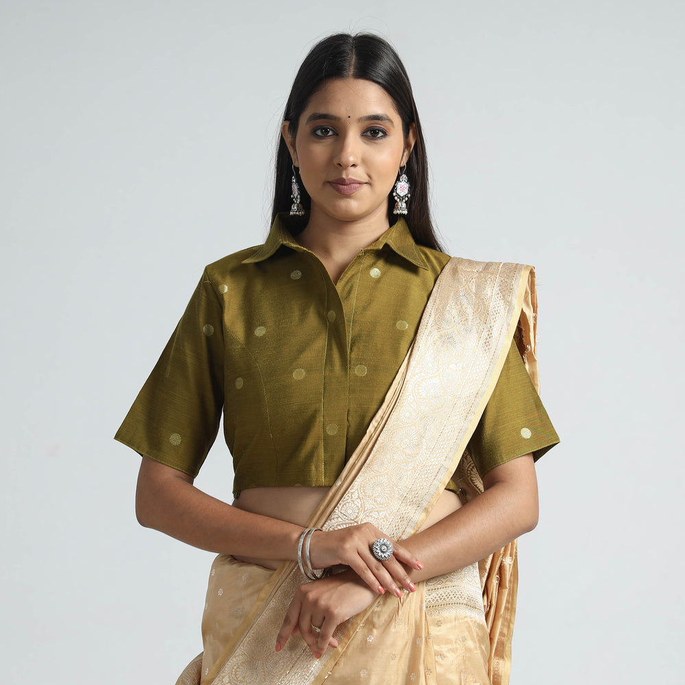 Silk Stitched Blouse
