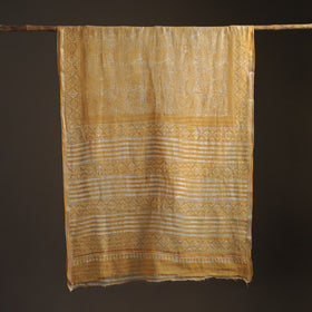 Batik Hand Block Print Kota Doria Cotton Saree 03