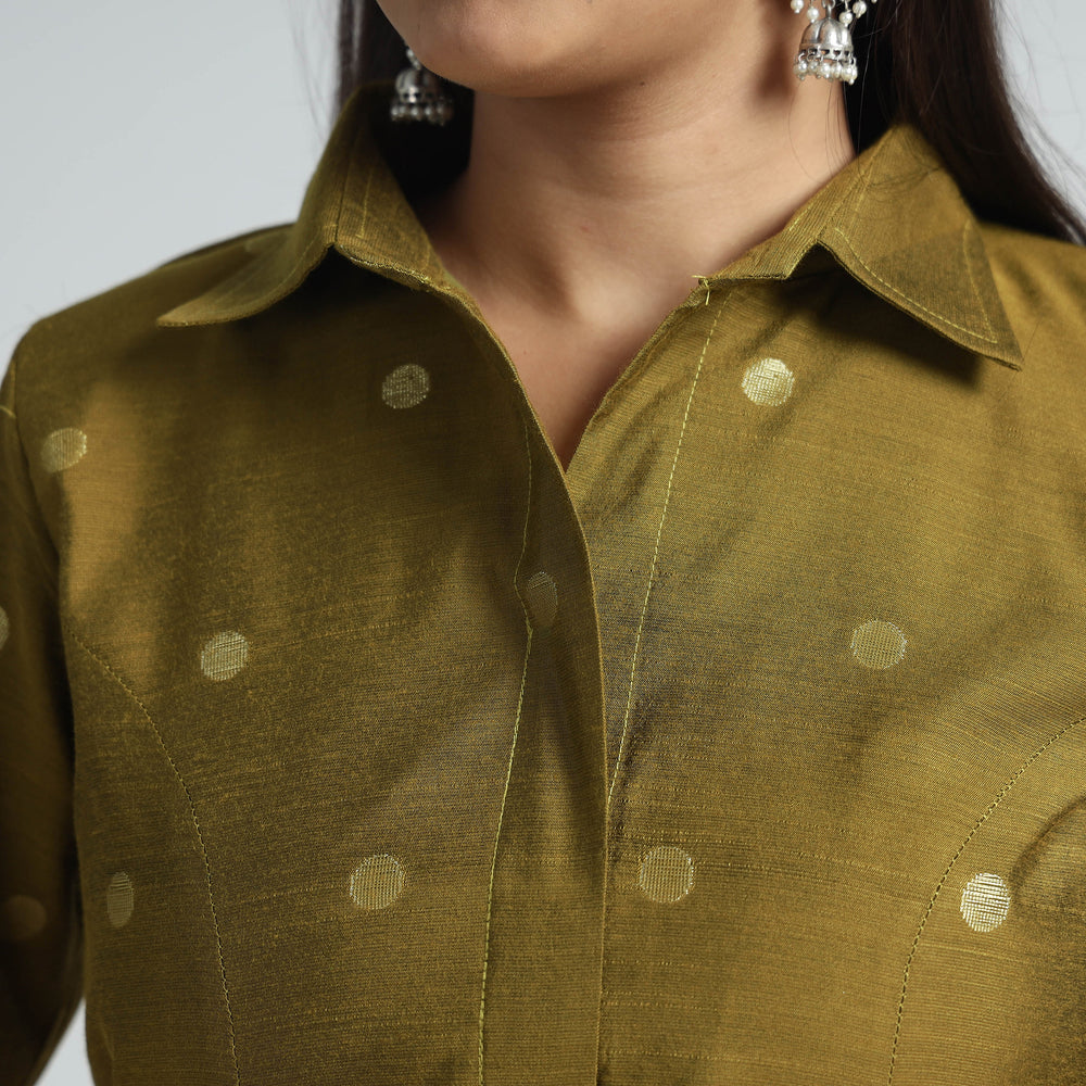 Silk Stitched Blouse
