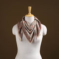 Pedana Hand Block Print Natural Dyed Cotton Kalamkari Scarf 36