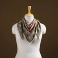 Pedana Hand Block Print Natural Dyed Cotton Kalamkari Scarf 37