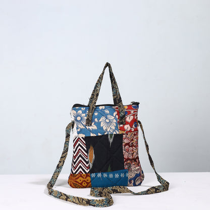 Multicolor - Handmade Quilted Cotton Patchwork Sling Bag 43