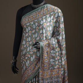 Sanganeri Hand Block Print Modal Silk Saree 01