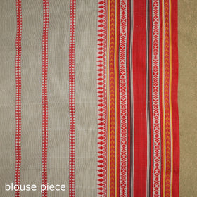 Beige - handwoven cotton begumpuri saree 26 - handcrafted