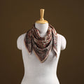 Pedana Hand Block Print Natural Dyed Cotton Kalamkari Scarf 46