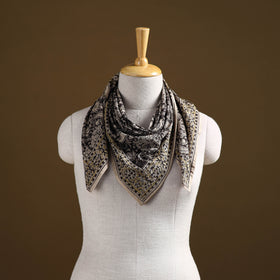 Pedana Hand Block Print Natural Dyed Cotton Kalamkari Scarf 52