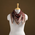 Pedana Hand Block Print Natural Dyed Cotton Kalamkari Scarf 56