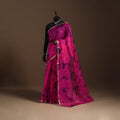 Pink - kota doria silk tie-dye shibori saree 04