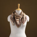 Pedana Hand Block Print Natural Dyed Cotton Kalamkari Scarf 60