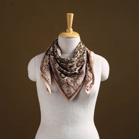 Pedana Hand Block Print Natural Dyed Cotton Kalamkari Scarf 61