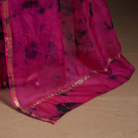 Pink - kota doria silk tie-dye shibori saree 04