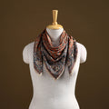 Pedana Hand Block Print Natural Dyed Cotton Kalamkari Scarf 66