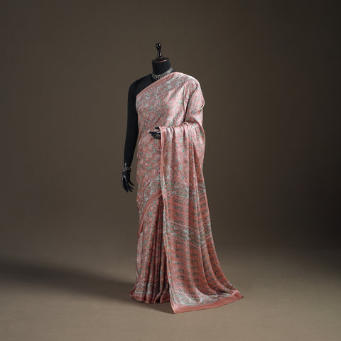 Sanganeri Hand Block Print Modal Silk Saree 09