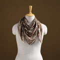 Pedana Hand Block Print Natural Dyed Cotton Kalamkari Scarf 81