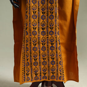 Bengal Kantha Hand Embroidery Cotton Long Kaftan 17