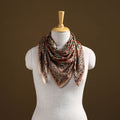 Pedana Hand Block Print Natural Dyed Cotton Kalamkari Scarf 84
