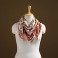 Pedana Hand Block Print Natural Dyed Cotton Kalamkari Scarf 85