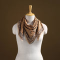 Pedana Hand Block Print Natural Dyed Cotton Kalamkari Scarf 88