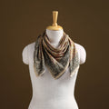 Pedana Hand Block Print Natural Dyed Cotton Kalamkari Scarf 96