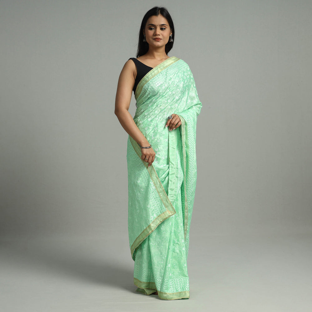 Phulkari Embroidery Saree