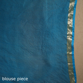 Yellow - kota doria silk tie-dye shibori saree 09