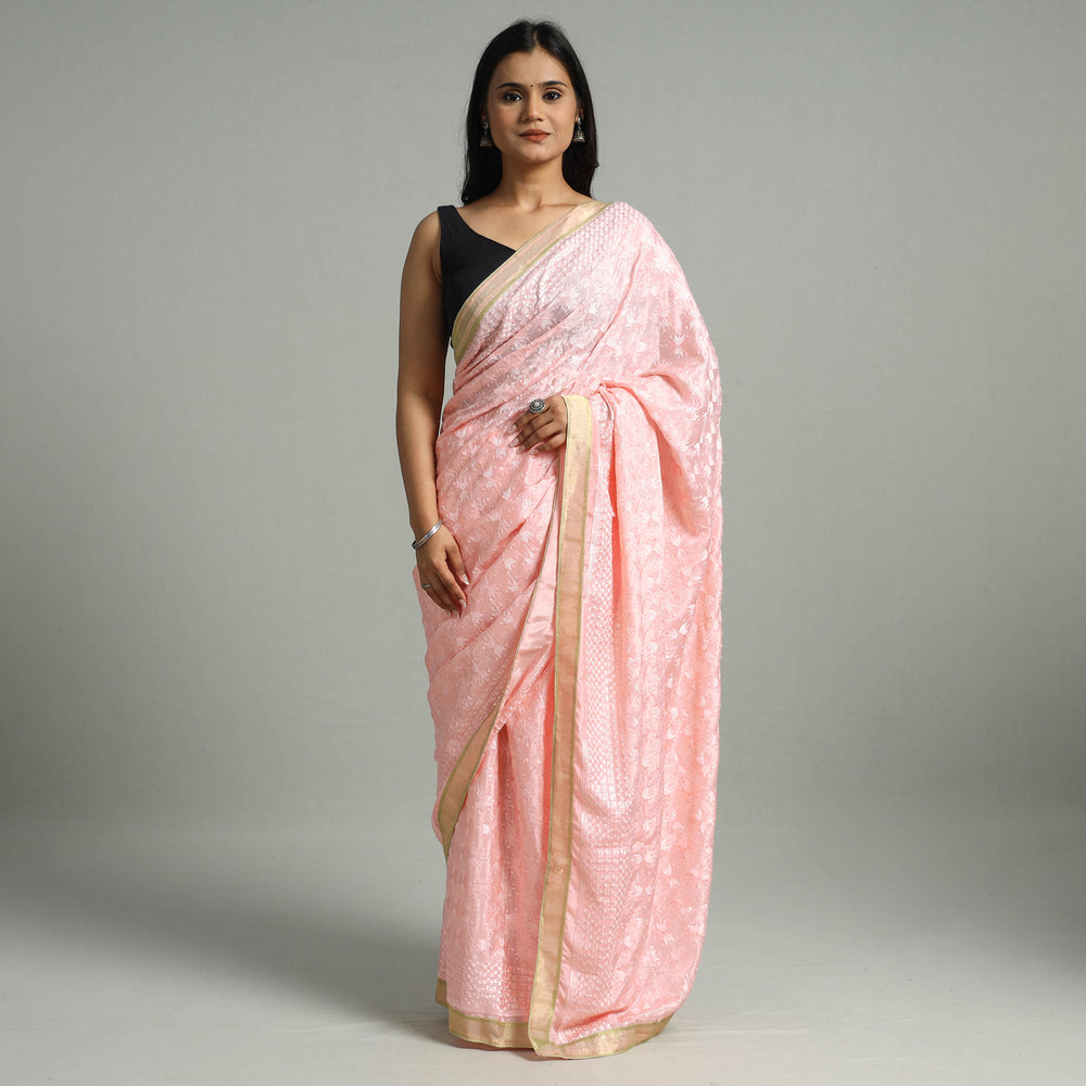 Phulkari Embroidery Saree