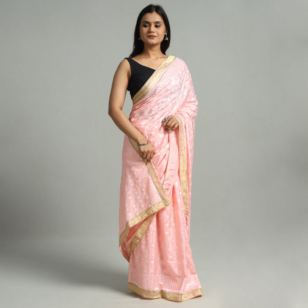 Phulkari Embroidery Saree