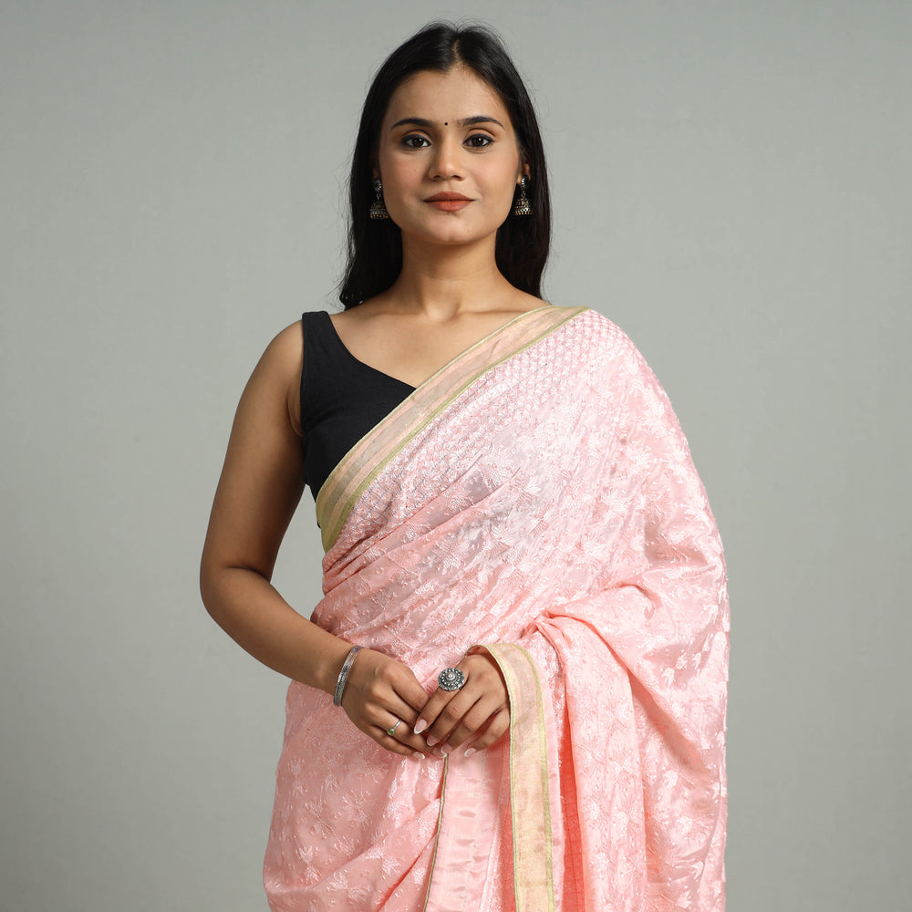 Phulkari Embroidery Saree