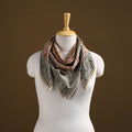 Pedana Hand Block Print Natural Dyed Cotton Kalamkari Scarf 100