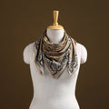 Pedana Hand Block Print Natural Dyed Cotton Kalamkari Scarf 101