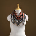 Pedana Hand Block Print Natural Dyed Cotton Kalamkari Scarf 102