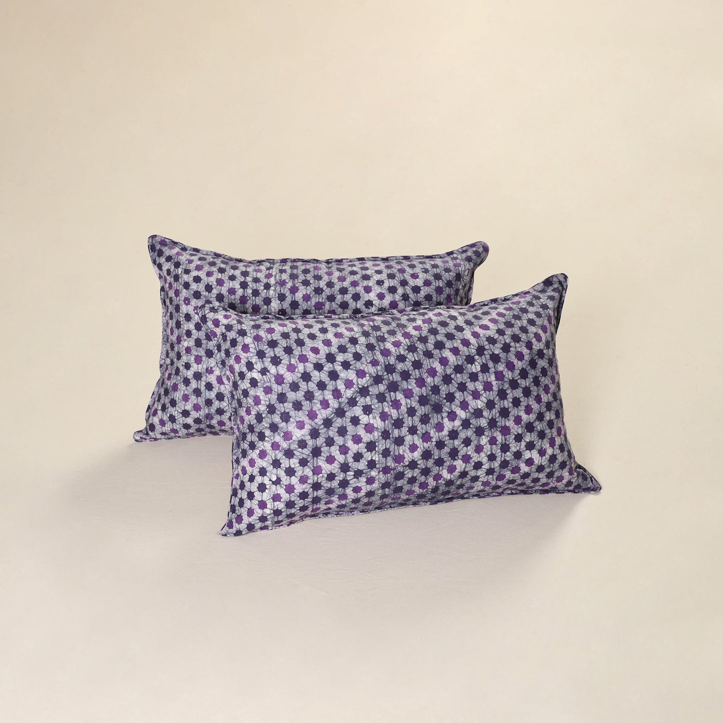 Batik Print Cotton Pillow Covers (Set of 2) 02