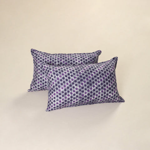 Batik Print Cotton Pillow Covers (Set of 2) 02