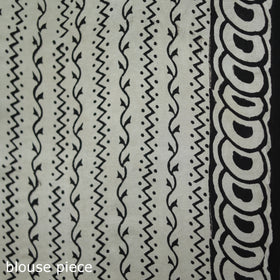 Modal Silk Bagru Hand Block Print Natural Dyed Saree 16