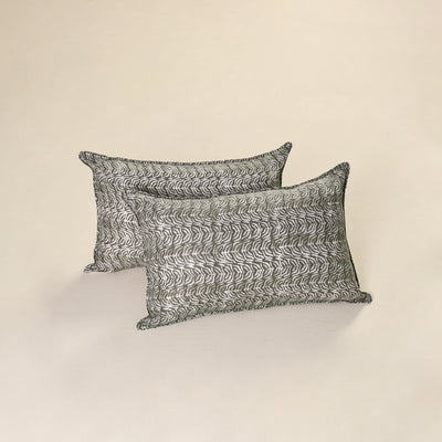 Batik Print Cotton Pillow Covers (Set of 2) 03