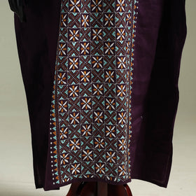 Bengal Kantha Hand Embroidery Cotton Long Kaftan 24