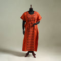 Bengal Kantha Hand Embroidery Cotton Long Kaftan 25