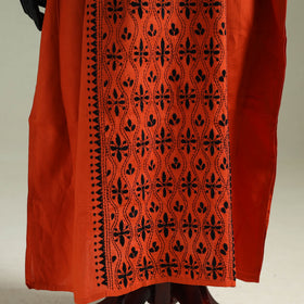 Bengal Kantha Hand Embroidery Cotton Long Kaftan 25