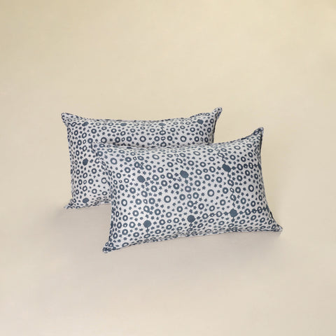 Batik Print Cotton Pillow Covers (Set of 2) 04
