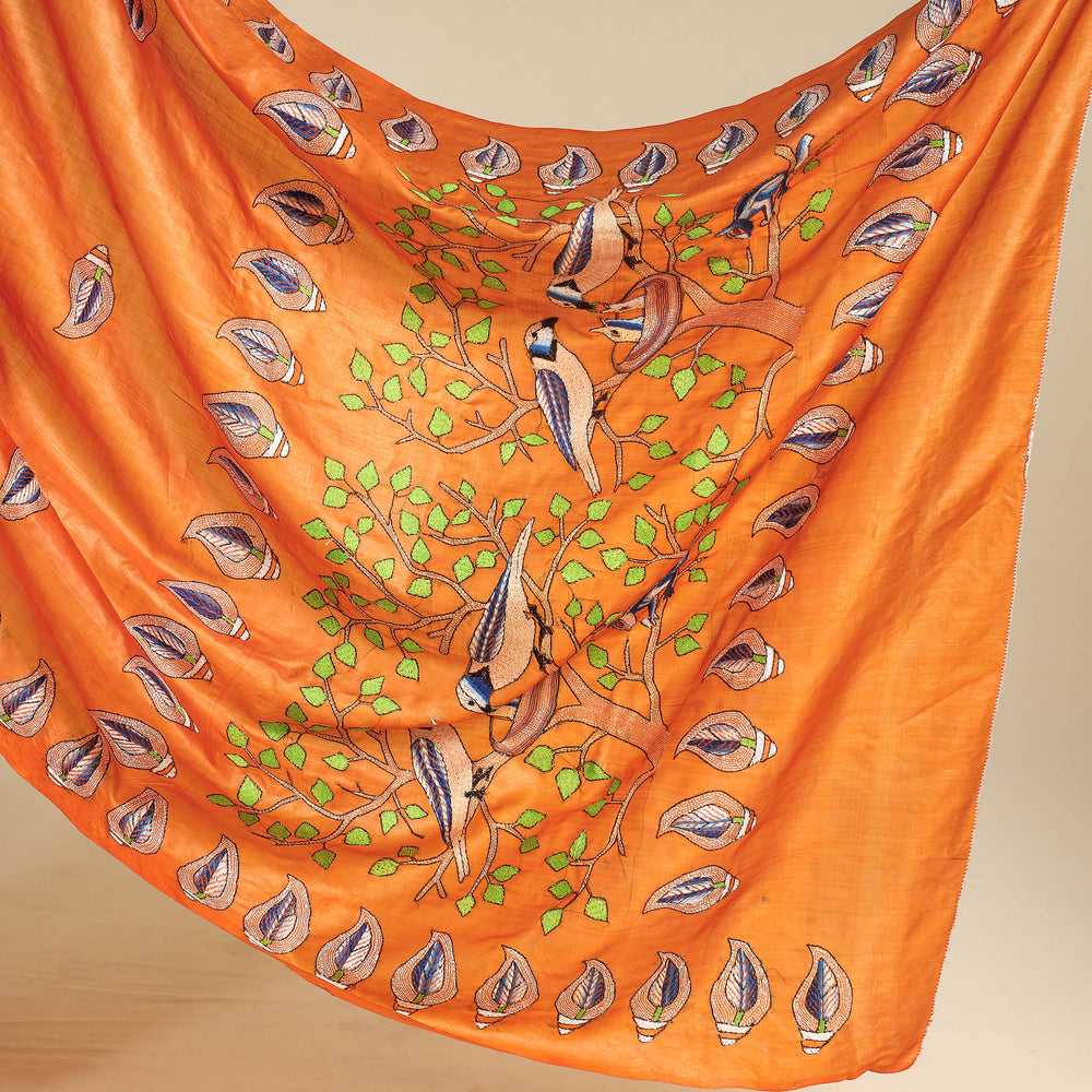 Kantha Embroidery Saree