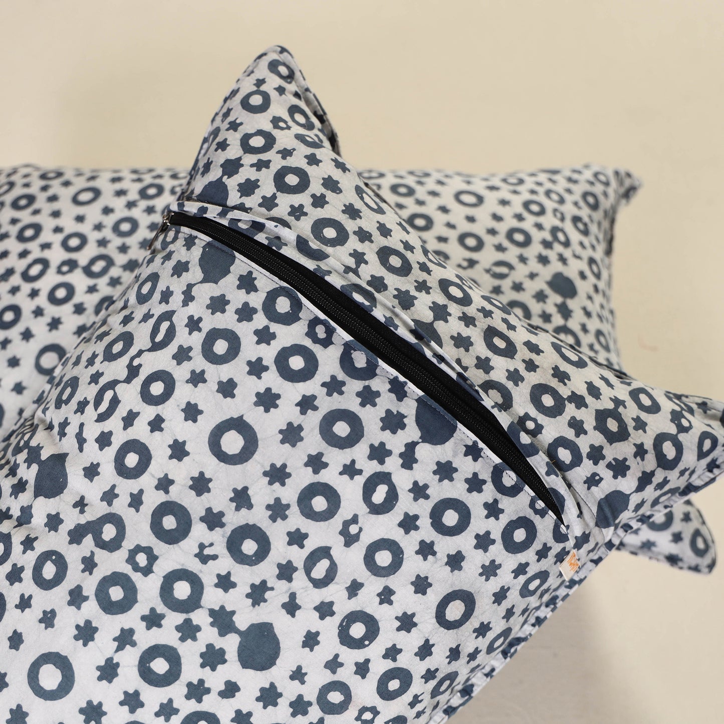Batik Print Cotton Pillow Covers (Set of 2) 04