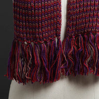 Multicolor - Kumaun Hand Knitted Woolen Muffler 65