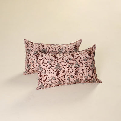 Batik Print Cotton Pillow Covers (Set of 2) 06